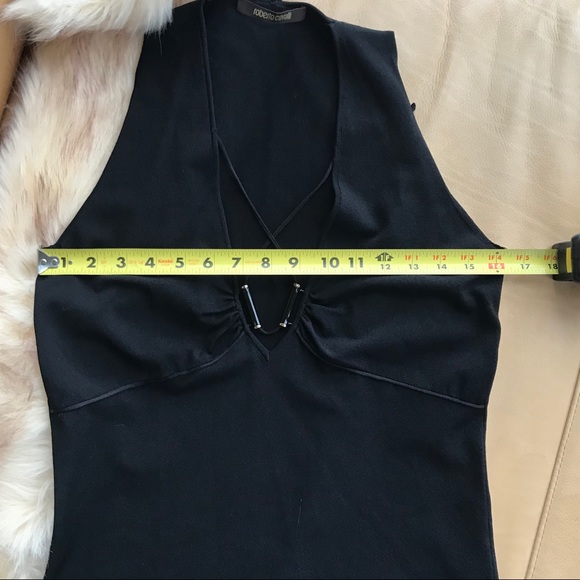 Roberto Cavalli Black knit top size 44/ US SIZE 8 - Picture 5 of 7